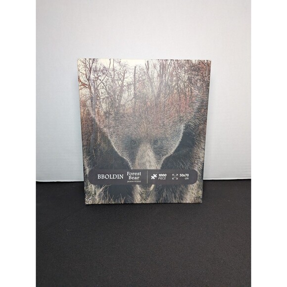 Bear Woods Jigsaw Puzzles for Adult 1000 Piece Difficulty Hard Trees Forest Wild - Picture 1 of 6